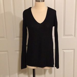 Black lightweight V Neck Sweater XS